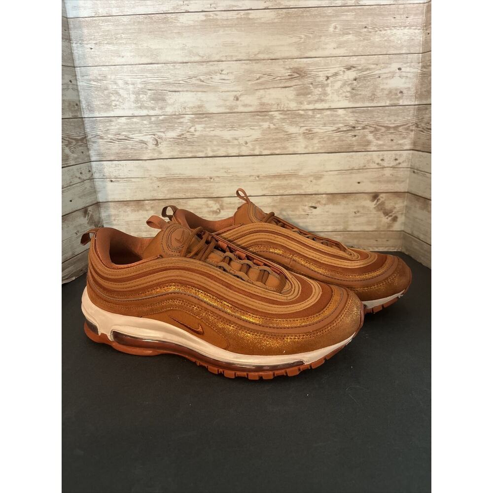 Nike Air Max 97 Sneakers Dark Russet/Bronze AV8198-201 Women's Size 9.5 Orange
